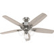Hunter - 52729 - 52Ceiling Fan - Builder - Brushed Nickel