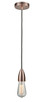 Innovations - 100AC-10GY-4AC - One Light Mini Pendant - Fairchild - Antique Copper