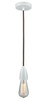 Innovations - 100W-10BR-4W - One Light Mini Pendant - Fairchild - White