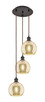 Innovations - 113B-3P-OB-G128-8 - Three Light Pendant - Ballston - Oil Rubbed Bronze