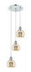 Innovations - 113B-3P-PC-G128-6 - Three Light Pendant - Ballston - Polished Chrome