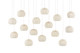 Currey and Company - 9000-0913 - 15 Light Pendant - Piero Collection - Sugar White