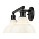 Carver Two Light Vanity (0305-BA2 BLK-VMG)