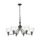 Keating Six Light Chandelier (0806-6 ABI-HWG)