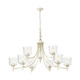 Keating Nine Light Chandelier (0806-9 AI-HWG)
