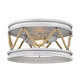 Golden - 1048-FM GDW - Two Light Flush Mount - Chatham - Gray Driftwood