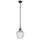 Adeline One Light Pendant (1088-M BLK-CLR)