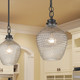 Adeline One Light Pendant (1088-M BLK-CLR)