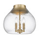 Golden - 1094-3FM BCB-HCG - Three Light Flush Mount - Ariella - Brushed Champagne Bronze Golden - 1094-3FM BCB-HCG - Three Light Flush Mount - Ariella - Brushed Champagne Bronze
