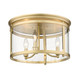 Golden - 1157-FM BCB - Three Light Flush Mount - Payton - Brushed Champagne Brass