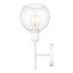 Axel One Light Wall Sconce (1945-1W WHT-GLOBE-CLR)