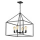 Wesson Four Light Chandelier (2072-4 BLK)