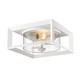 Golden - 2073-OFM NWT-SD - Two Light Outdoor Flush Mount - Smyth - Natural White