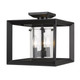 Smyth Three Light Semi-Flush Mount (2073-SF12 BLK-CLR)