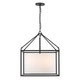 Manhattan Five Light Chandelier (2243-5 BLK-MWS)