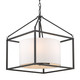 Manhattan Five Light Chandelier (2243-5 BLK-MWS)