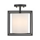 Manhattan One Light Mini Pendant (2243-M1L BLK-MWS)