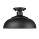 Levitt One Light Outdoor Semi-Flush Mount (2866-OSF NB-NB)