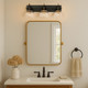 Hines Three Light Bath Vanity (3118-BA3 BLK-CLR)
