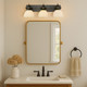 Hines Three Light Bath Vanity (3118-BA3 BLK-OP)