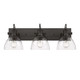 Golden - 3118-BA3 RBZ-SD - Three Light Bath Vanity - Hines - Rubbed Bronze