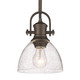 Hines One Light Mini Pendant (3118-M1L RBZ-SD)