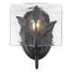 Golden - 3160-1W NB-HWG - One Light Wall Sconce - Calla - Natural Black
