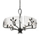 Calla Six Light Chandelier (3160-6 NB-HWG)