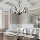 Calla Six Light Chandelier (3160-6 NB-HWG)