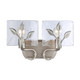 Golden - 3160-BA2 PS-HWG - Two Light Vanity - Calla - Peruvian Silver