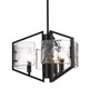 Golden - 3162-3P BLK-HWG - Three Light Pendant - Varsha - Matte Black