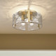 Aenon Three Light Flush Mount (3164-FM BCB-HWG)