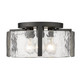 Aenon Three Light Flush Mount (3164-FM BLK-HWG)