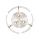 Aenon Three Light Flush Mount (3164-FM PW-HWG)