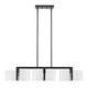 Aenon Three Light Linear Pendant (3164-LP BLK-HWG)