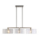 Aenon Three Light Linear Pendant (3164-LP PW-HWG)