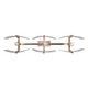 Aenon Three Light Linear Pendant (3164-LP PW-HWG)