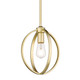 Golden - 3167-M1L OG - One Light Mini Pendant - Colson - Olympic Gold
