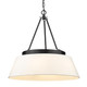Golden - 3189-6 BLK-MWS - Six Light Chandelier - Penn - Matte Black