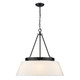 Penn Six Light Chandelier (3189-6 BLK-MWS)