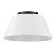 Penn Three Light Flush Mount (3189-FM BLK-MWS)
