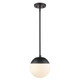 Golden - 3218-S BLK-BLK - One Light Pendant - Dixon - Matte Black