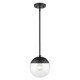 Golden - 3219-S BLK-BLK - One Light Pendant - Dixon - Matte Black
