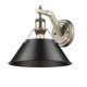 Orwell One Light Wall Sconce (3306-1W AB-BLK)