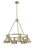 Orwell Six Light Chandelier (3306-6 AB-AB)
