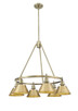 Orwell Six Light Chandelier (3306-6 AB-BCB)