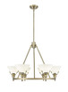 Orwell Six Light Chandelier (3306-6 AB-OP)