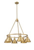 Orwell Six Light Chandelier (3306-6 BCB-BCB)