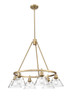 Orwell Six Light Chandelier (3306-6 BCB-CLR)