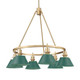 Golden - 3306-6 BCB-GN - Six Light Chandelier - Orwell - Brushed Champagne Brass